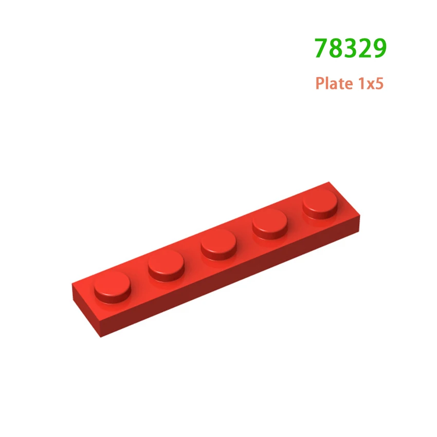 Строительные блоки, технологическая «сделай сам», 1x5 Базовая доска, детали MOC, креативная развивающая игрушка для детей, подарок на день рождения 78329