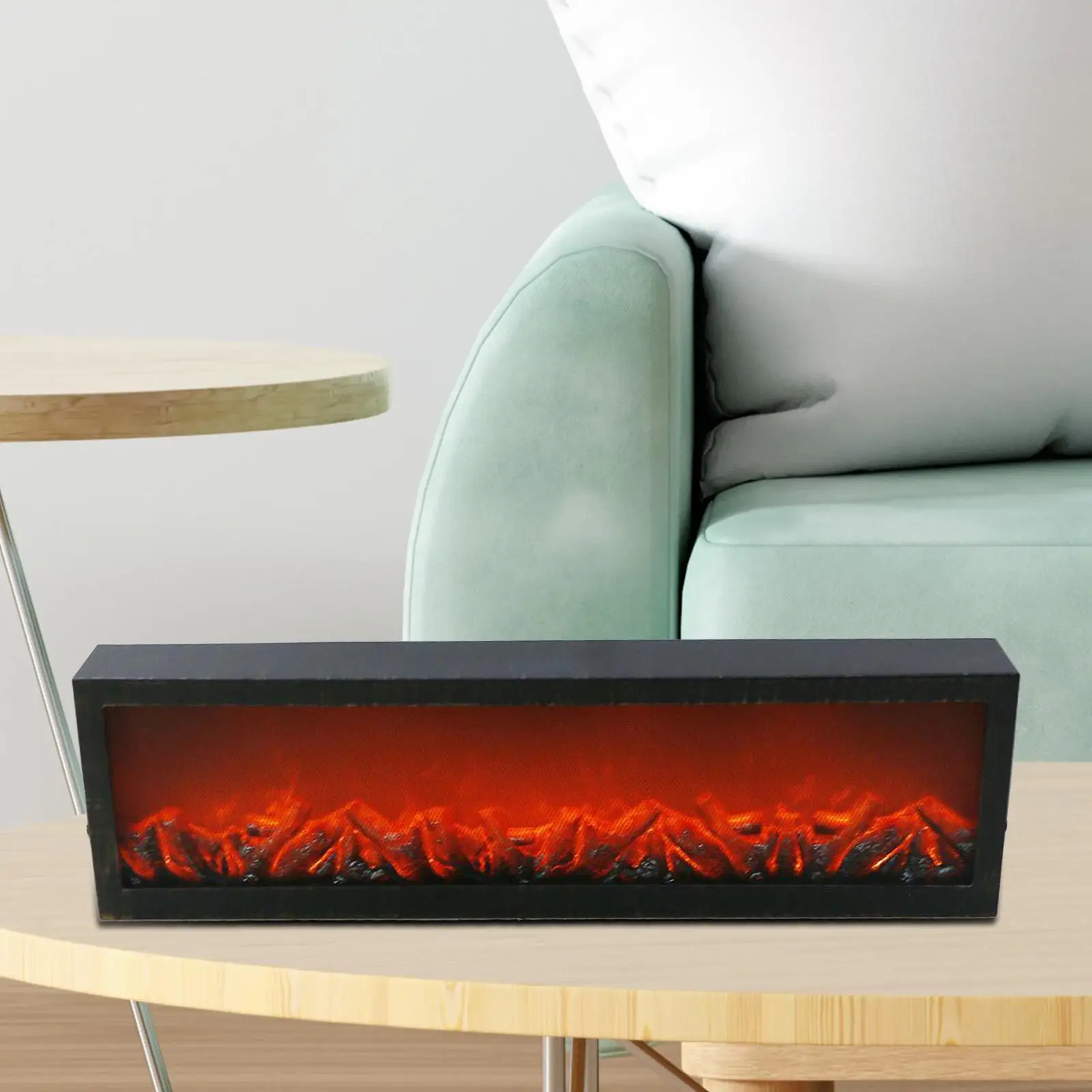 

Декоративная подсветка для камина, прямоугольная подсветка черного цвета для дома, улицы, спальни