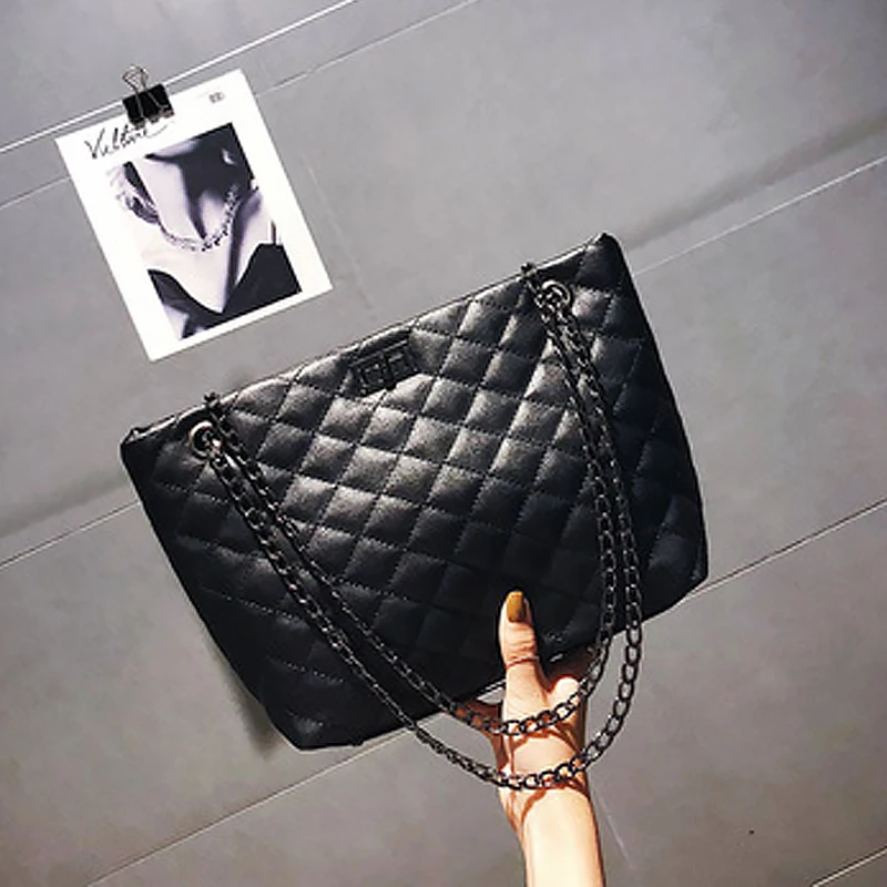 

Fashion Women Leather Handbag Brief Shoulder Bags Black White Large Capacity Luxury Handbags Tote Bags Design Bolsos Handbags