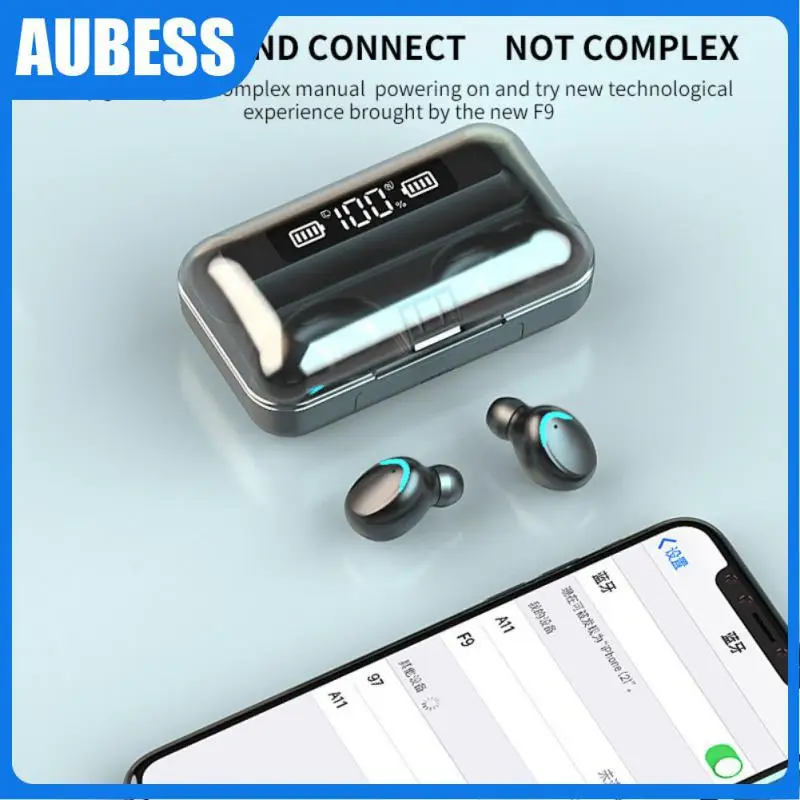 

With Charging Box Sports Earbuds Wiht Microphone Wireless Sports Earphones Stereo Touch Control Tws Headphones With Mic Headset
