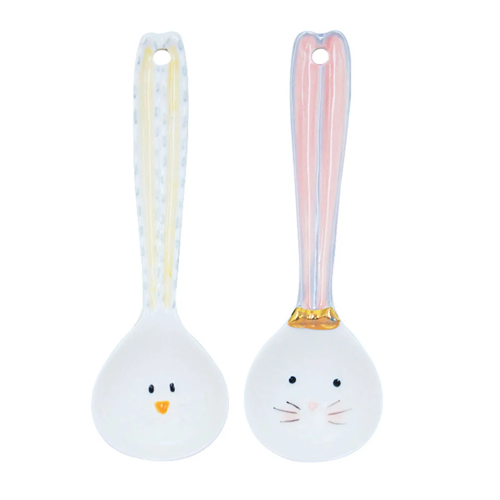 

2 Spoons Coffee Stirring Spoon Serving Spoons Soup Spoons for Hotel Home Store