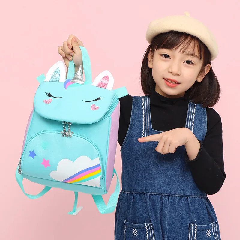 Children Cartoon Unicorn Dinosaur Small Backpacks In Kindergarten New Girl Boy Cute Fashion Anti Lost Schoolbags Drop Shipping