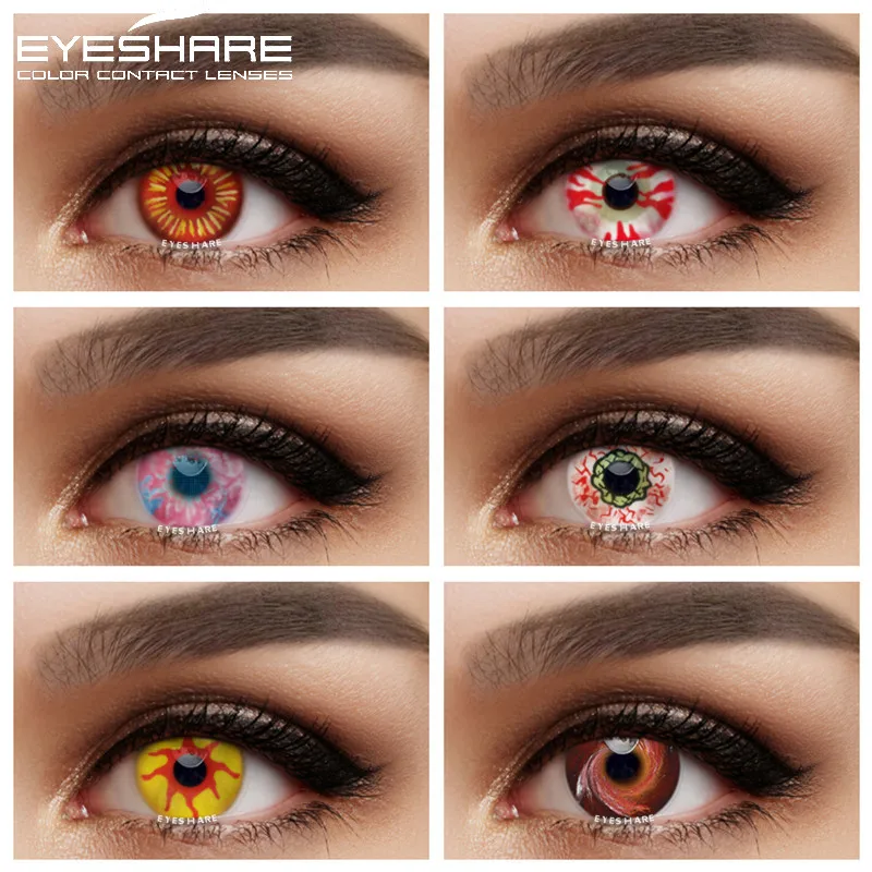 

EYESHARE 2pcs Colored Contact Lenses For Eyes Cosplay Colored Lens Anime Contact Lens Yearly Beautiful Pupil Makeup Contact Lens