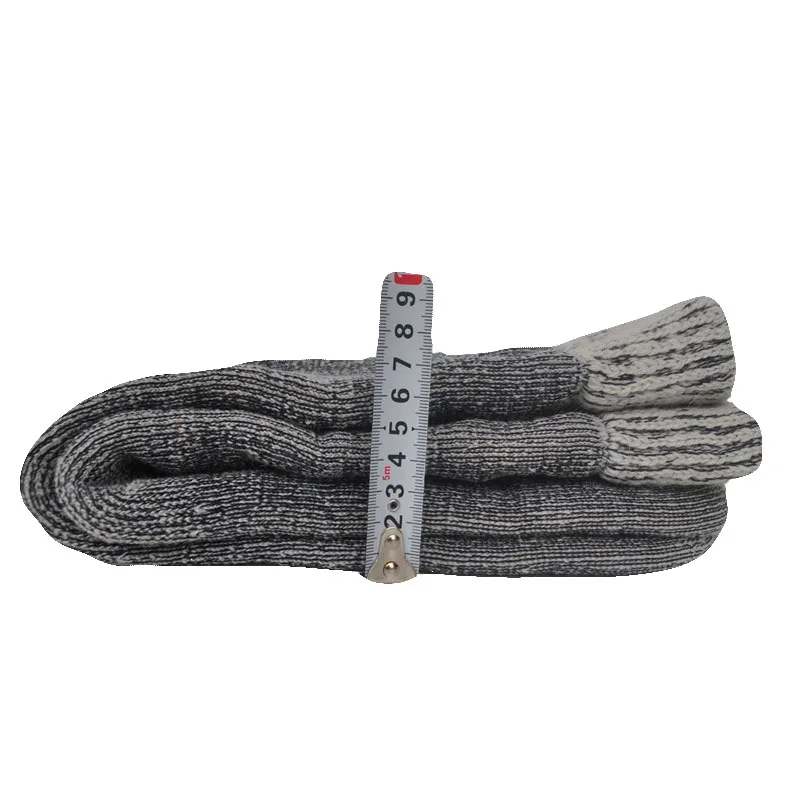 1 Pair Winter Super Thick Merino Wool Gray Color Hiking Socks Men's Socks Large Size