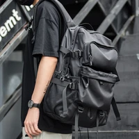 mens backpack oxford casual fashion academy style high quality bag design large capacity multifunctional black school knapsack