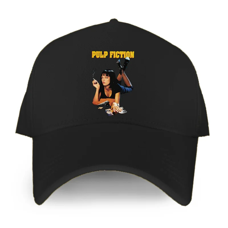 

Vintage Pulp Fiction Mia Wallace Quentin Tarantino Baseball Cap Men Women Caps Fashion Hip Hop Hat Gift