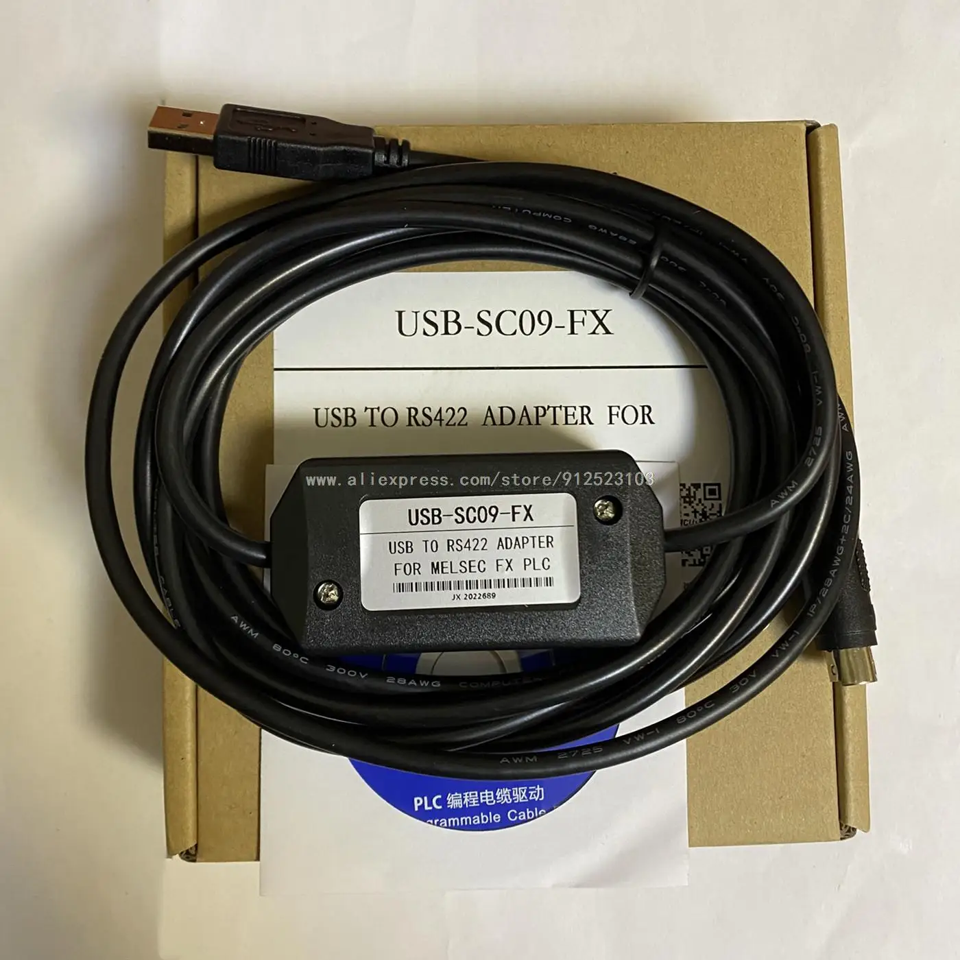 USB / RS422 кабель программирования PLC для серии бесплатная доставка