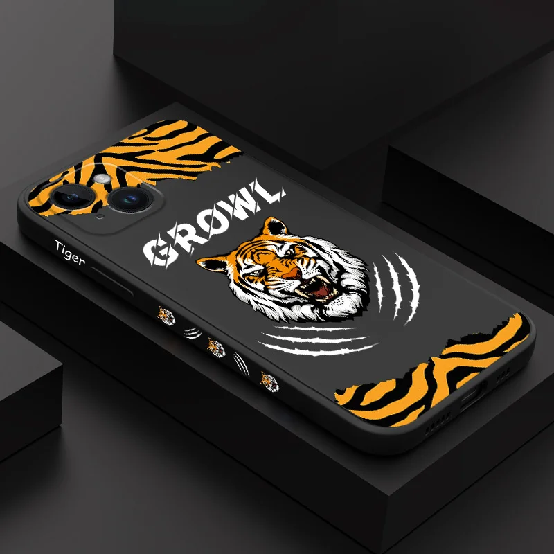 

Tiger Roar Phone Case For iPhone 14 13 12 11 Plus Pro Max Mini X XR XS SE2020 8 7 6 6S Plus Cover