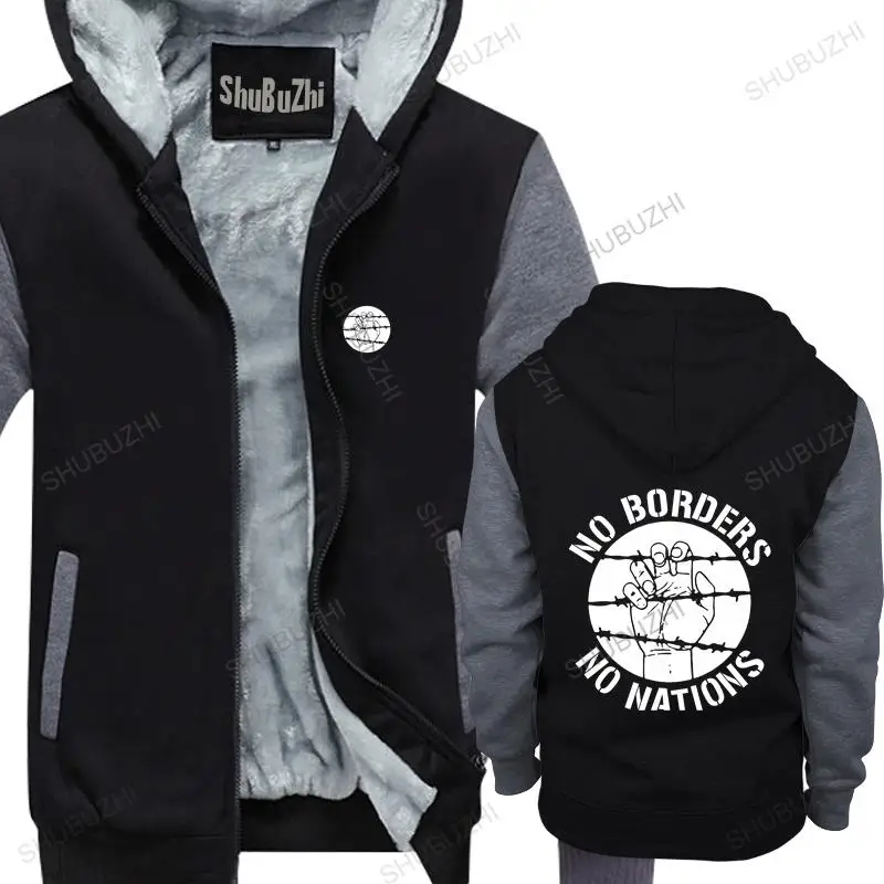 

men winter warm black hoody ANTIFA Antifascist Anarchy Anarchist male thick hoodies euro size