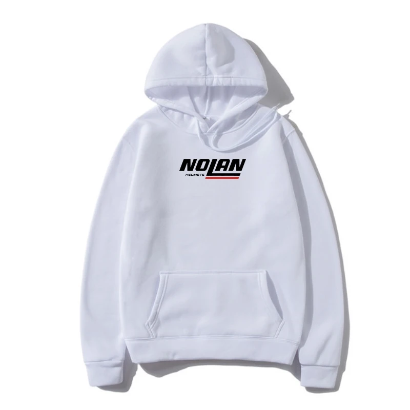 

Новинка, спортивные шлемы NOLAN с логотипом гоночного спорта, мужские белые толстовки, США, осенние детские толстовки ZM1