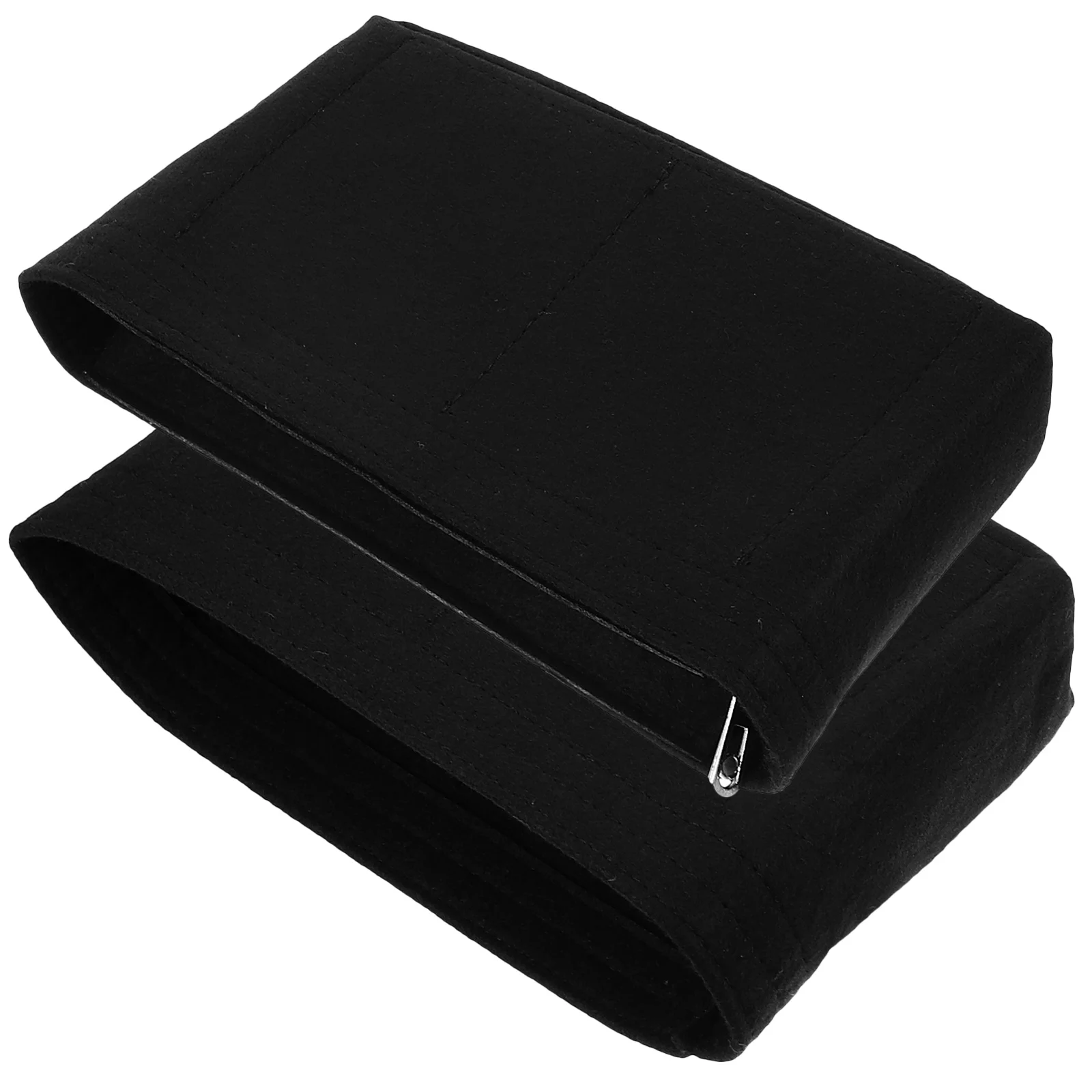 

2 Pcs Tote Bag Organizer Insert Makeup Bags Wallet Handbag Purse Handbags Small Felt Miss