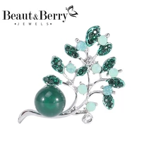 beautberry natural pearl brooches for women unisex quality branch plants animal party weddings casual brooch pins