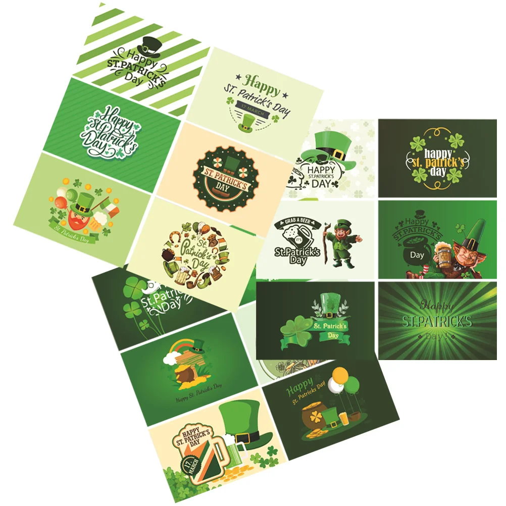 

Patrick S Day Greeting Note St Crafts Roses Mini Shamrock Envelopes Holiday Postcards Favors Message Blessings Positive Envelope