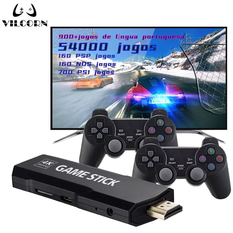

Video Game Everdrive Console TV HD Game Stick 4K Retro Portable Gaming 50 Emulators For NDS PSP PS1 N64