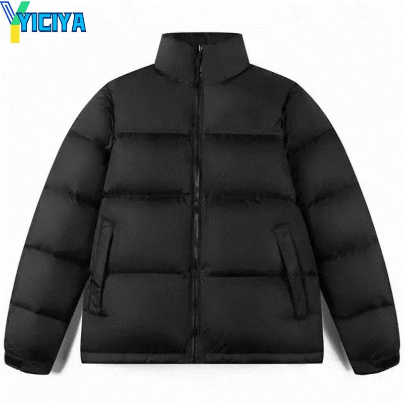 YICIYA Autumn Winter Thick coats woman winter 2022 Parkas Casual Pockets Solid spliced Loose Jacket streetwear Female clothing