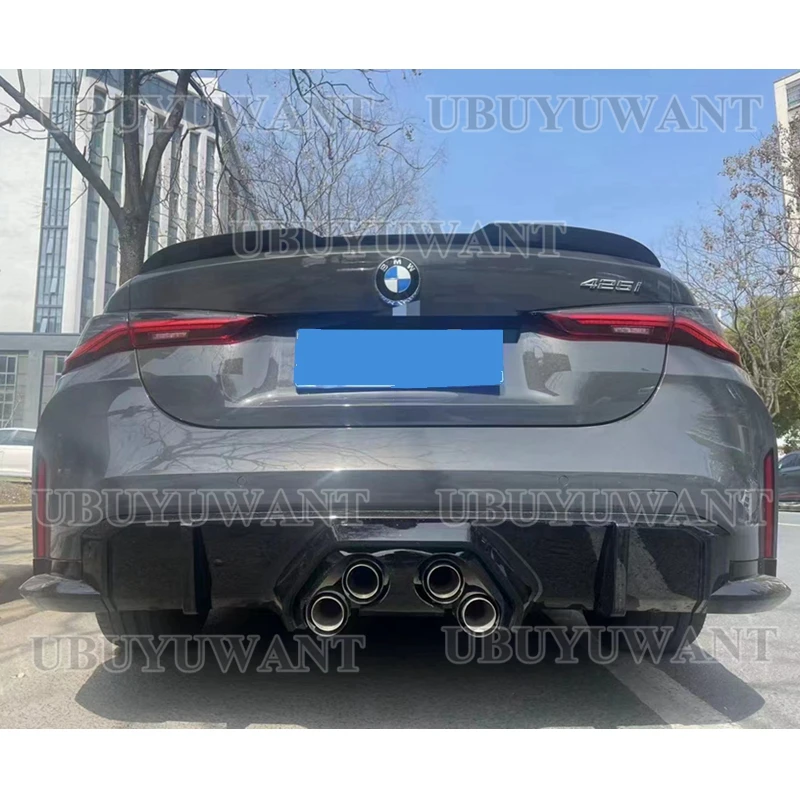

High Quality M STYLE REAL CARBON FIBER REAR TAIL WING TRUNK LIP SPOILER FOR BMW 4 series G22 G23 2020 2021 2022
