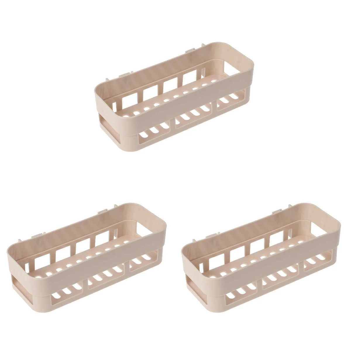 

Shower Wall Organizer Bathroom Shelf Toilet Basket Caddy Storage Toiletries Box Mounted Shelves Racks Adhesive Plastic