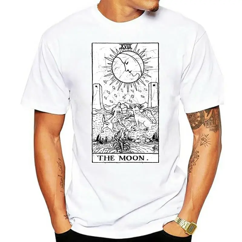 

Повседневные толстовки с капюшоном, мужская толстовка с изображением Луны, Таро-карты, мажора арканы, фильмы на удачу, толстовка из оккультн...