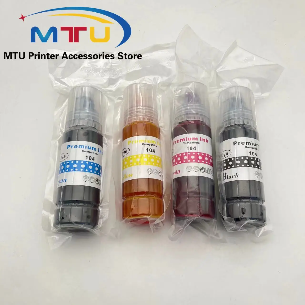 Запасные чернила 104 для Epson ET-1810 ET-2710 ET-2720 ET-2810 ET-2820 ET-2830 ET-2840 70ml/Bottle