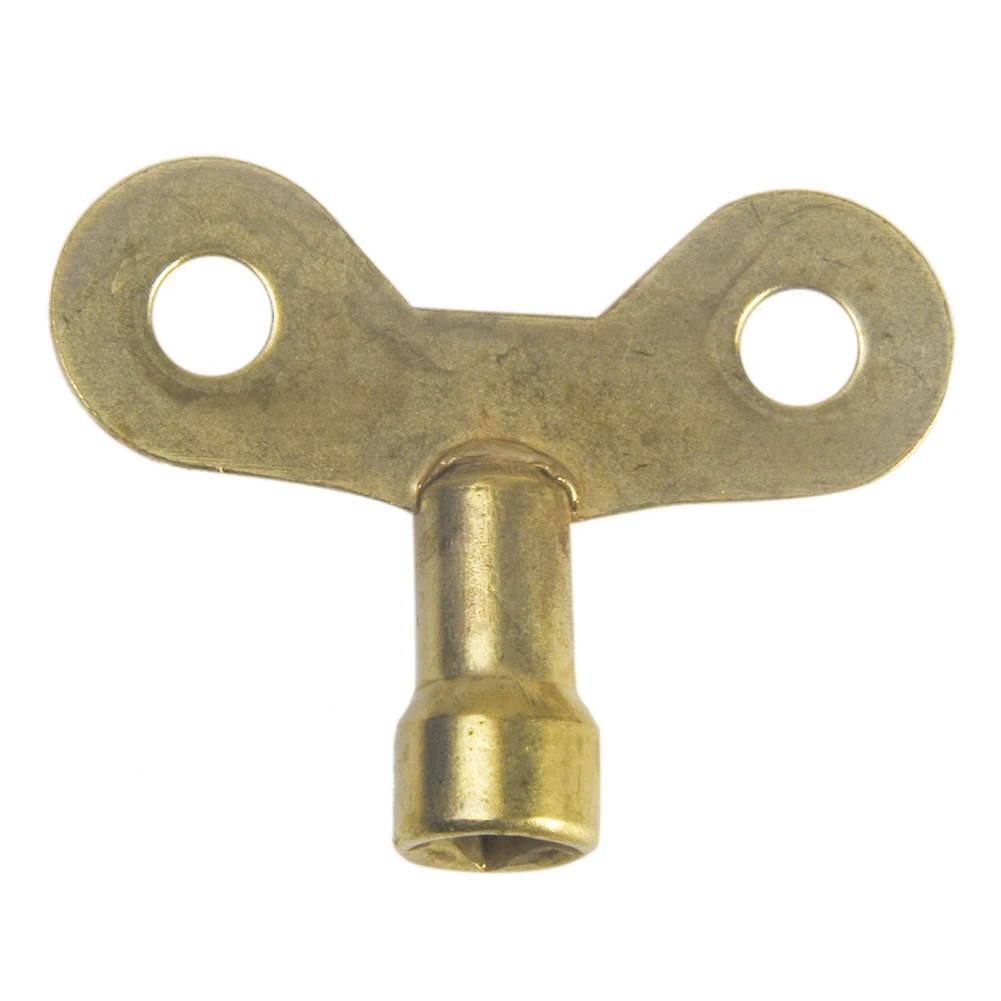 

2pcs Key Faucet Hole Plumbing Bleed Special Lock Water Tap Radiator Brass Square Socket