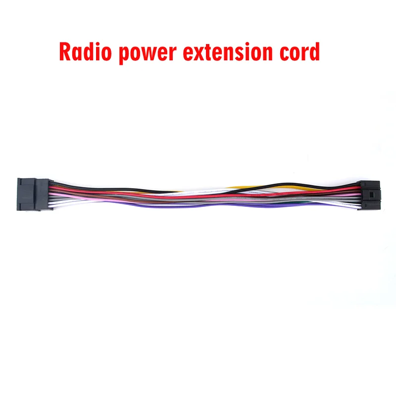 

16 Pin Universal Car Radio Power Extension Cord 1 Piece Wire Harness Adapter Connector Cable Auto Stereo Power Cord Accessories