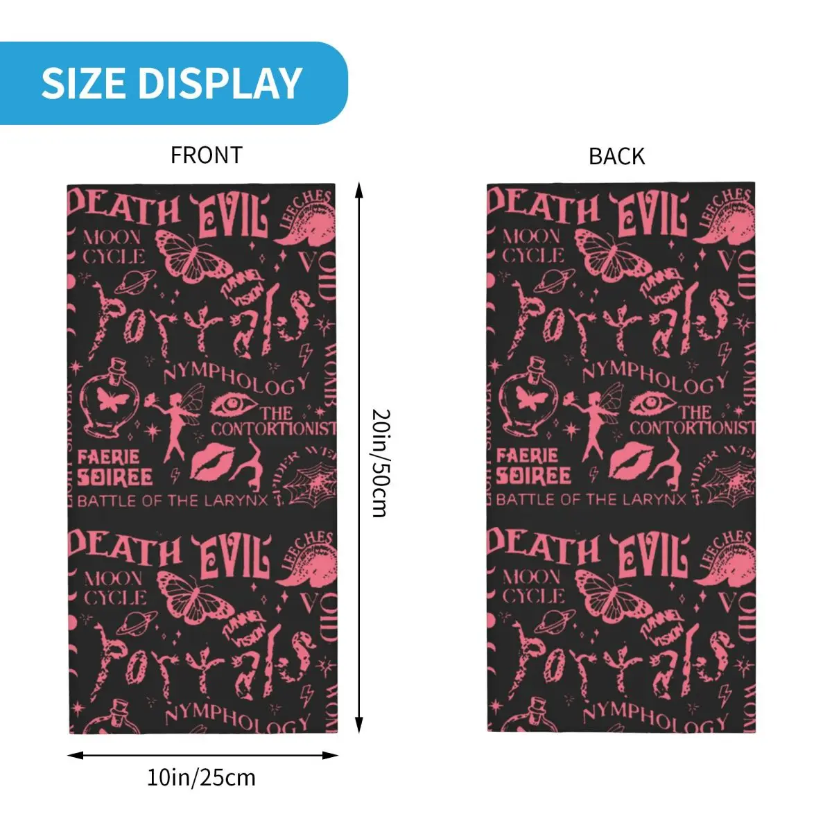 Бандана The Evil Moon Cycle Pink Melanies Martinezs Fun Велосипедная маска Бег Путешествия Защита от