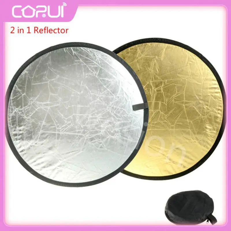 

Light Plate 2 In 1 Round Reflector Collapsible Multi-folding Fill Light Board Suitable For Live Photography Studio Disc Portable