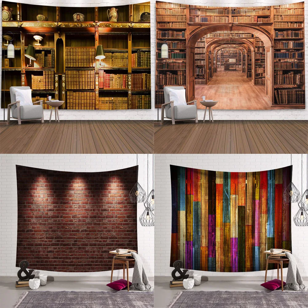 

3D Stone Wall Hanging Decorative Tapestry 3D Painting Clothe Craft Background Decor Rectangular Tapestry Mat