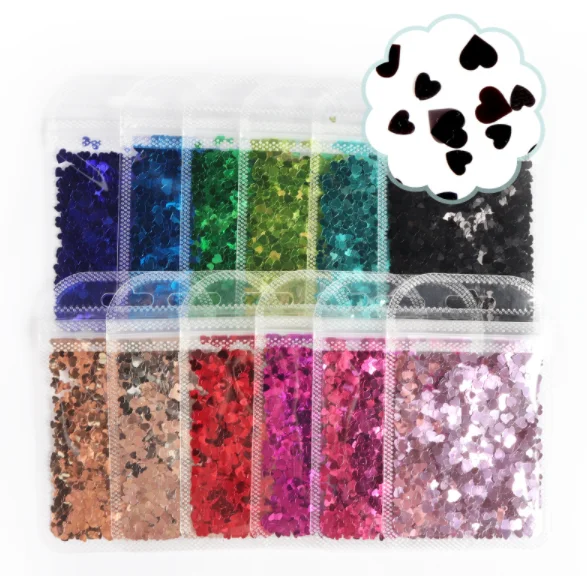 

Новинка 2 г пакет размер смешанный с обычными аксессуарами для ногтей любовь Блестки для ногтей своими руками патчи для ногтей