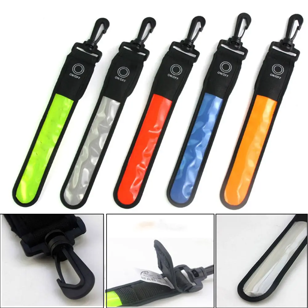 

Accessories Safety Alert Flash Glowing Arm Belt Band Luminous Armband LED Reflective Light Backpack Hanging Lights