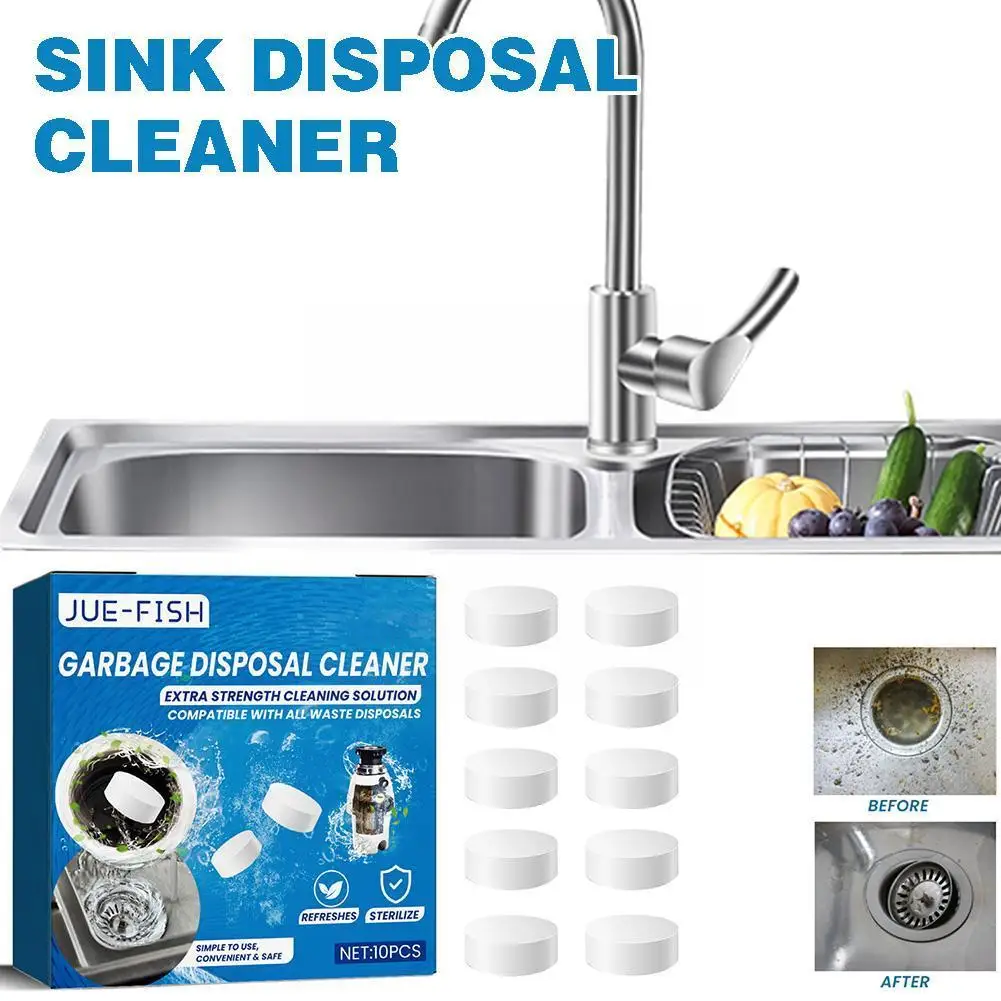 

Sink Garbage Disposal Cleaner And Deodorant 10 Tablets Triple Fresh Garbage Cleaner Sink Smell Disposal Strength Deodorizer R2N2