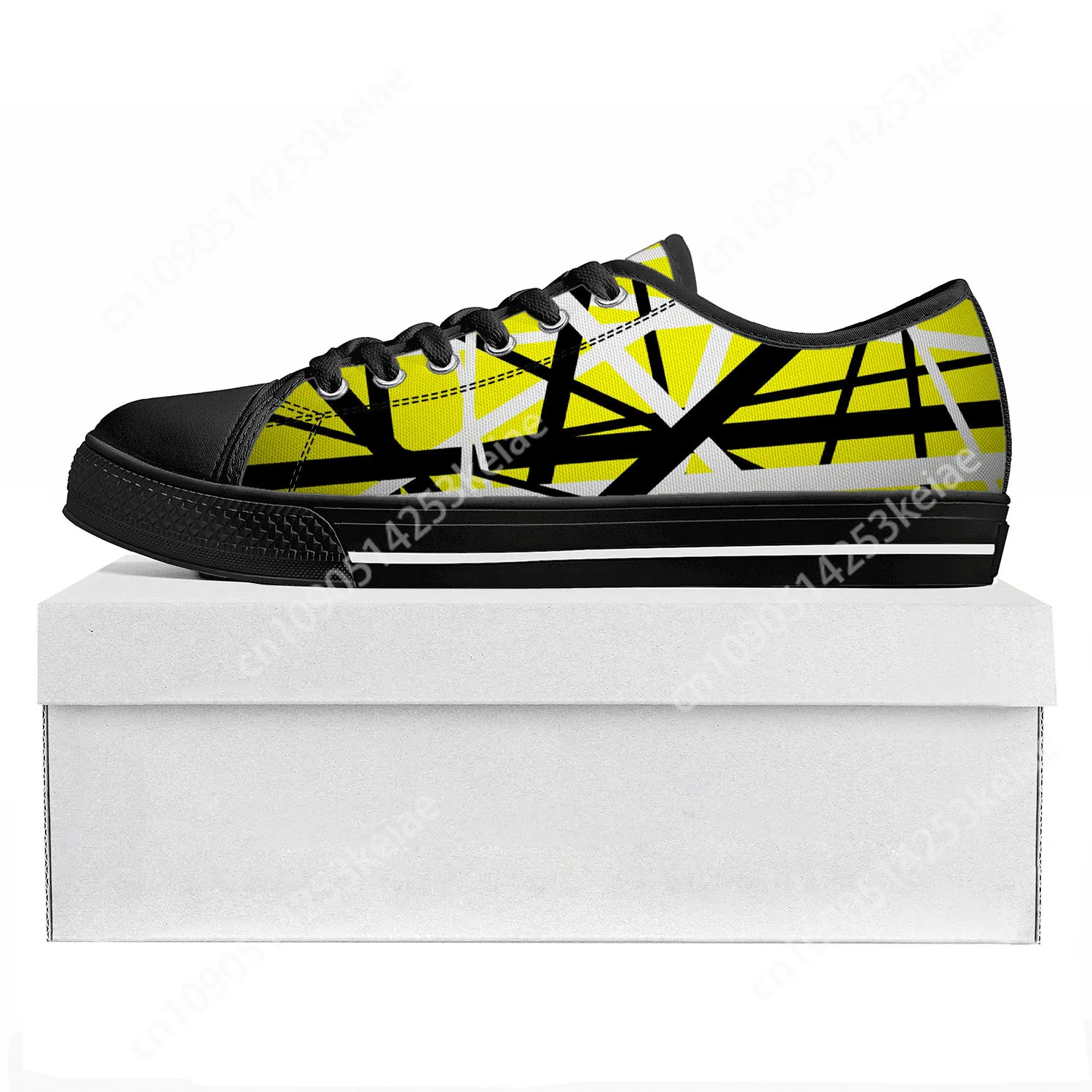 EVH 5150 Stripe Heavy Metal Rock Band Низкие кроссовки высокого качества Мужские женские