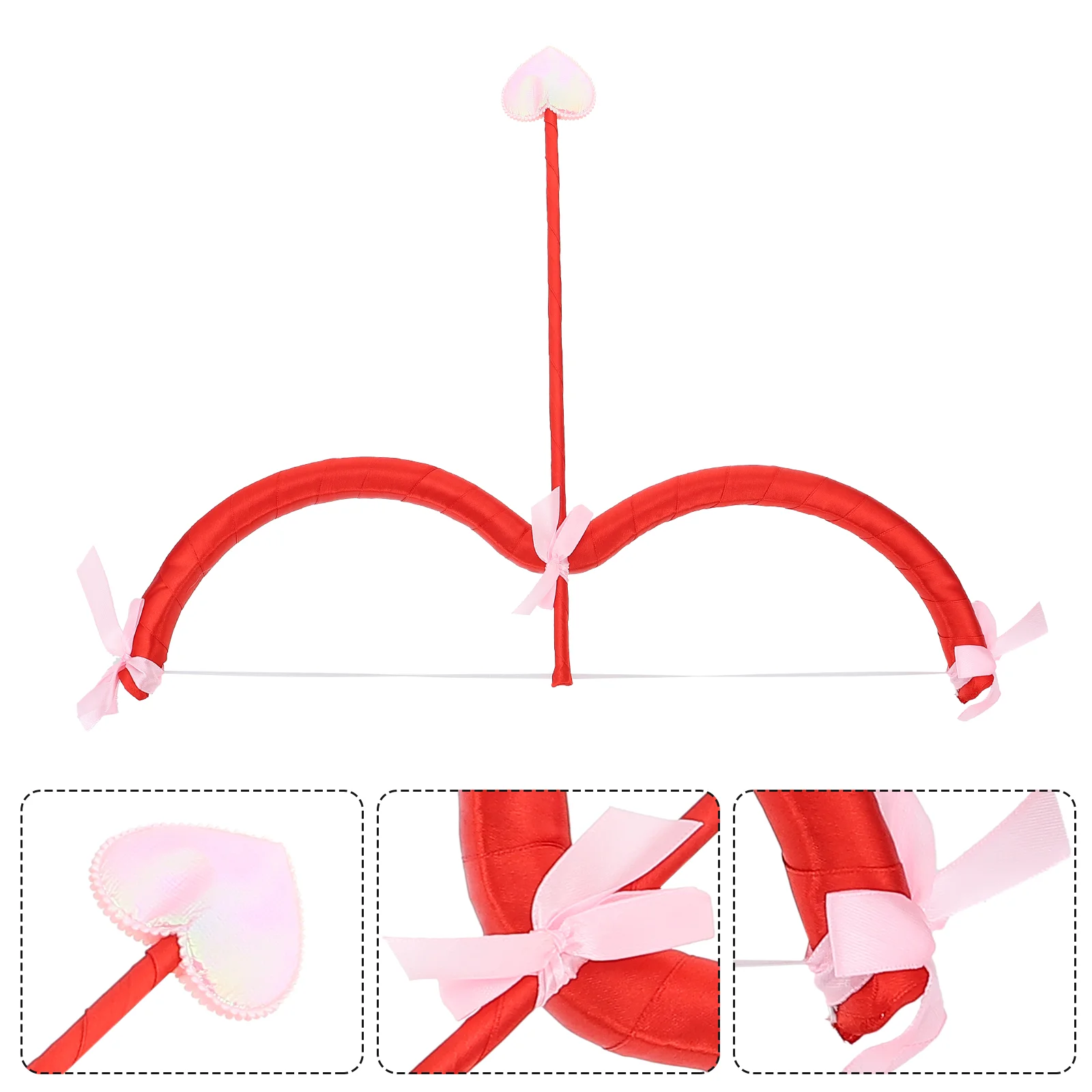 

Cupid's Kids Red Dress Toy Bow And Cupid Cosplay Make Valentines Day Accessories Cloth Bow And For Kids Child