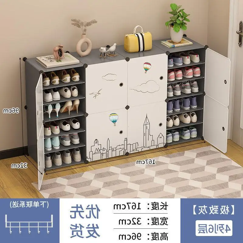 

Simple Dust-Proof Shoe Rack Multi-Storey Household Economical Dormitory Large Capacity And Space-Saving Shoe Cabinets Are Stored