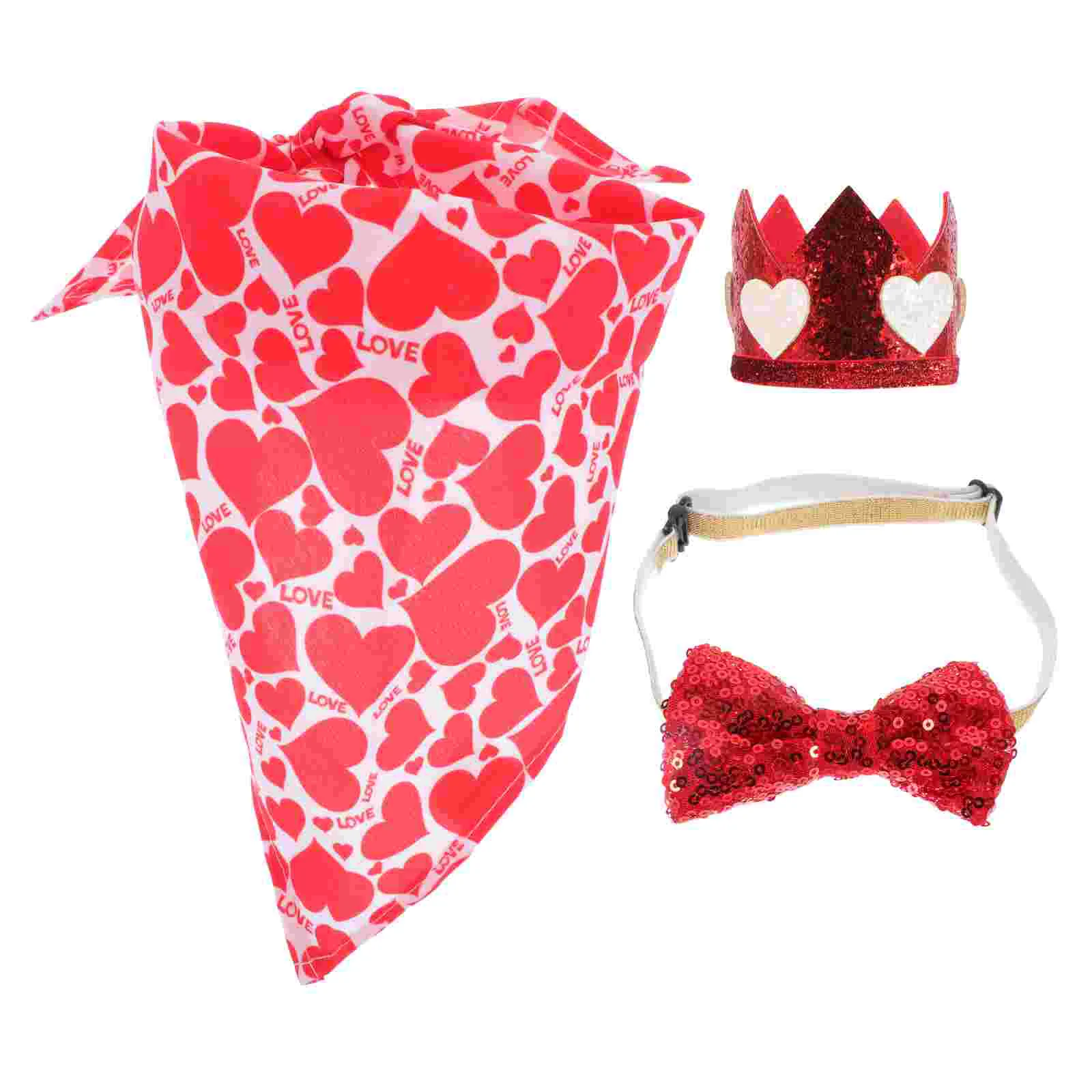 

Pet Valentine Day S Dog Party Pets Saliva Scarf Adorns Hat Bowtie Towels Triangle Ties Puppy Decor Towel Adorable Hats Decors