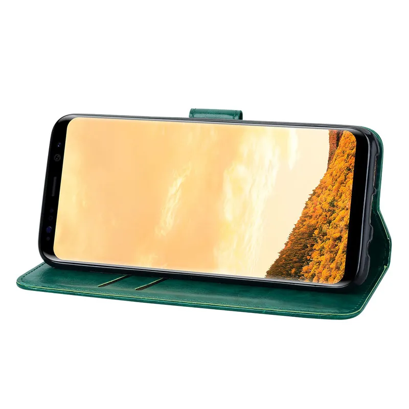Роскошный кожаный флип-чехол для Samsung Galaxy S8 S9 S10 Plus S 8 9 10 S10e G970F G950F G955F G960F G965F G973F