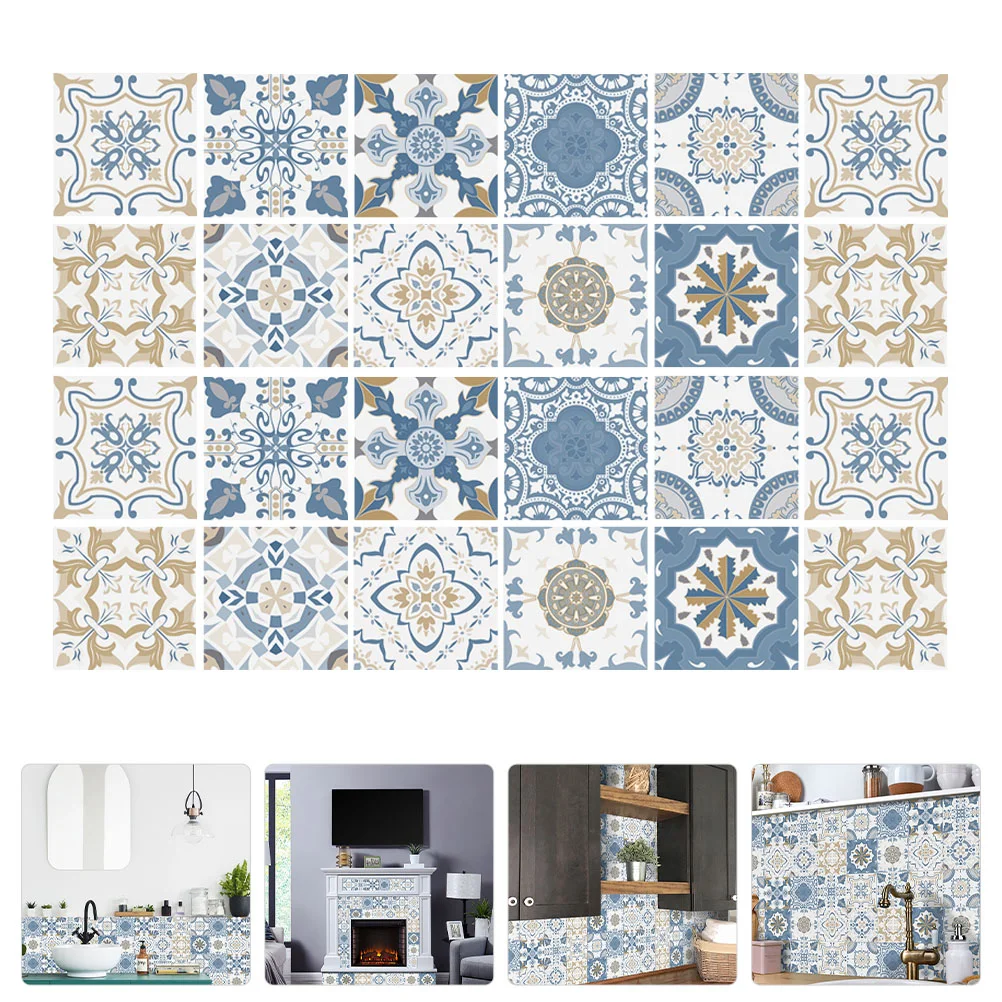 

Tile Sticker Wall Stickers Decals Backsplash Removablefloor Home Wallpaper Plank Adhesive Cupboard Pvcpaste Vinyl Peel Film