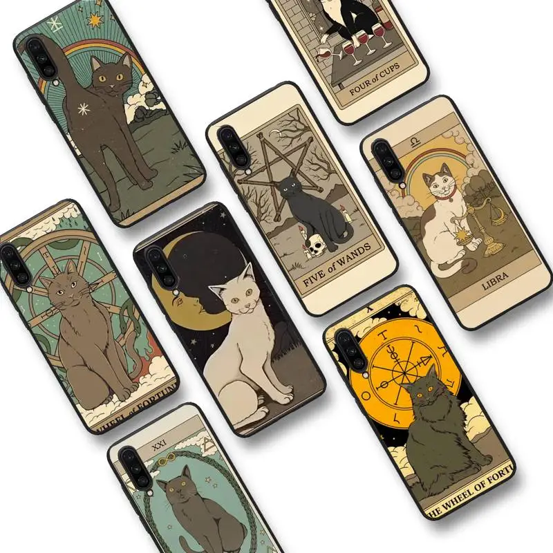 

RuiCaiCa Witches moon Tarot totem cat Phone Case For Xiaomi mi 9 mi8 F1 9SE 10lite note 10lite Mi 8lite Coque for xiaomi mi 5x