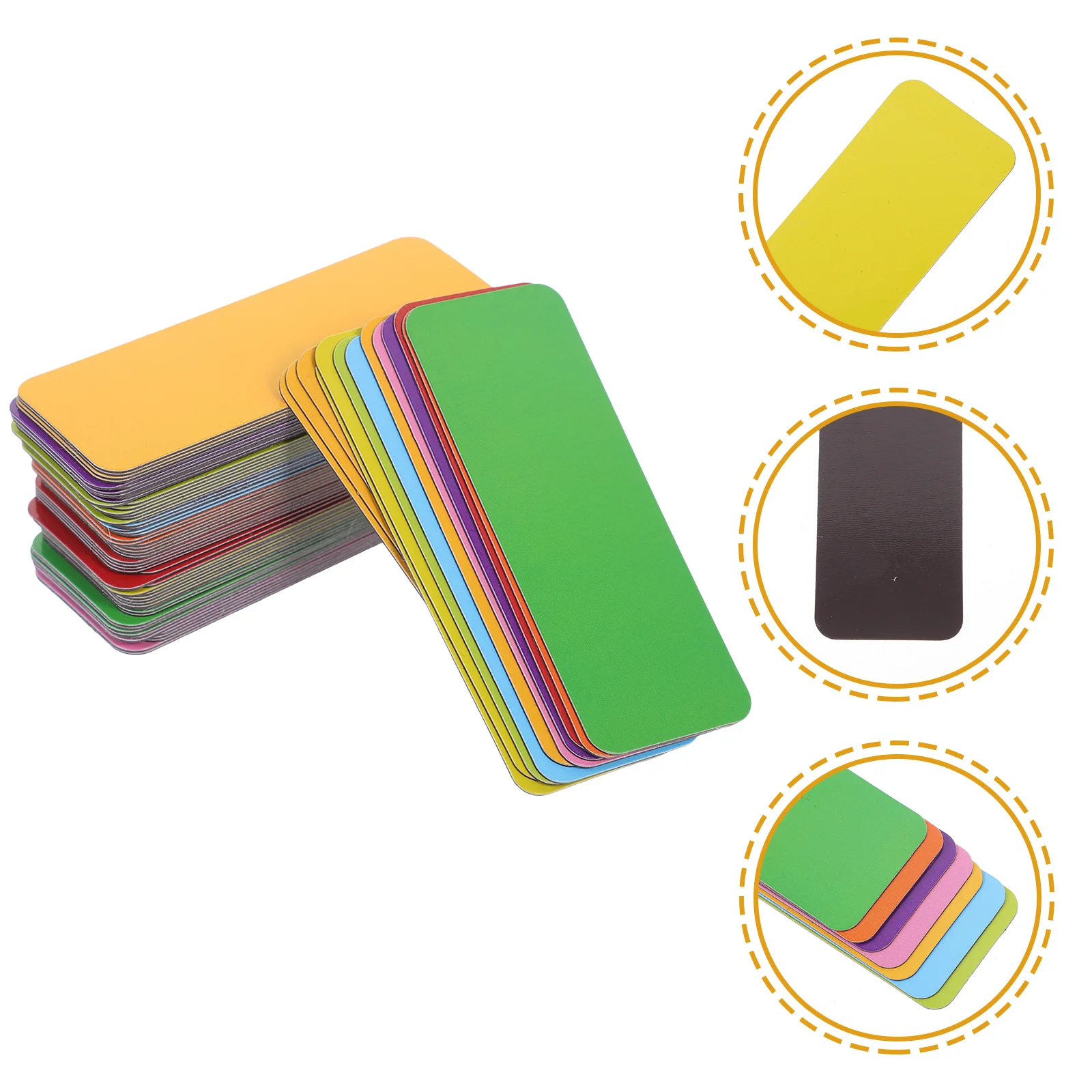 72 шт. магнитная этикетка белая доска для этикеток на холодильник записываемые