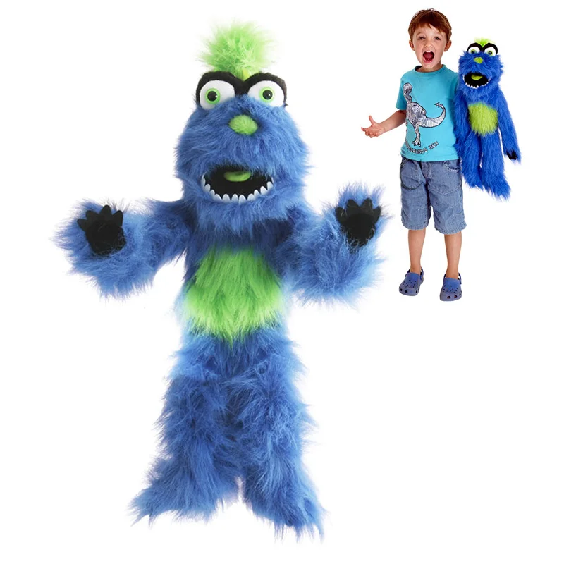 Большая синяя кукла-монстр ручная кукла плюшевая игрушка Детские монстры