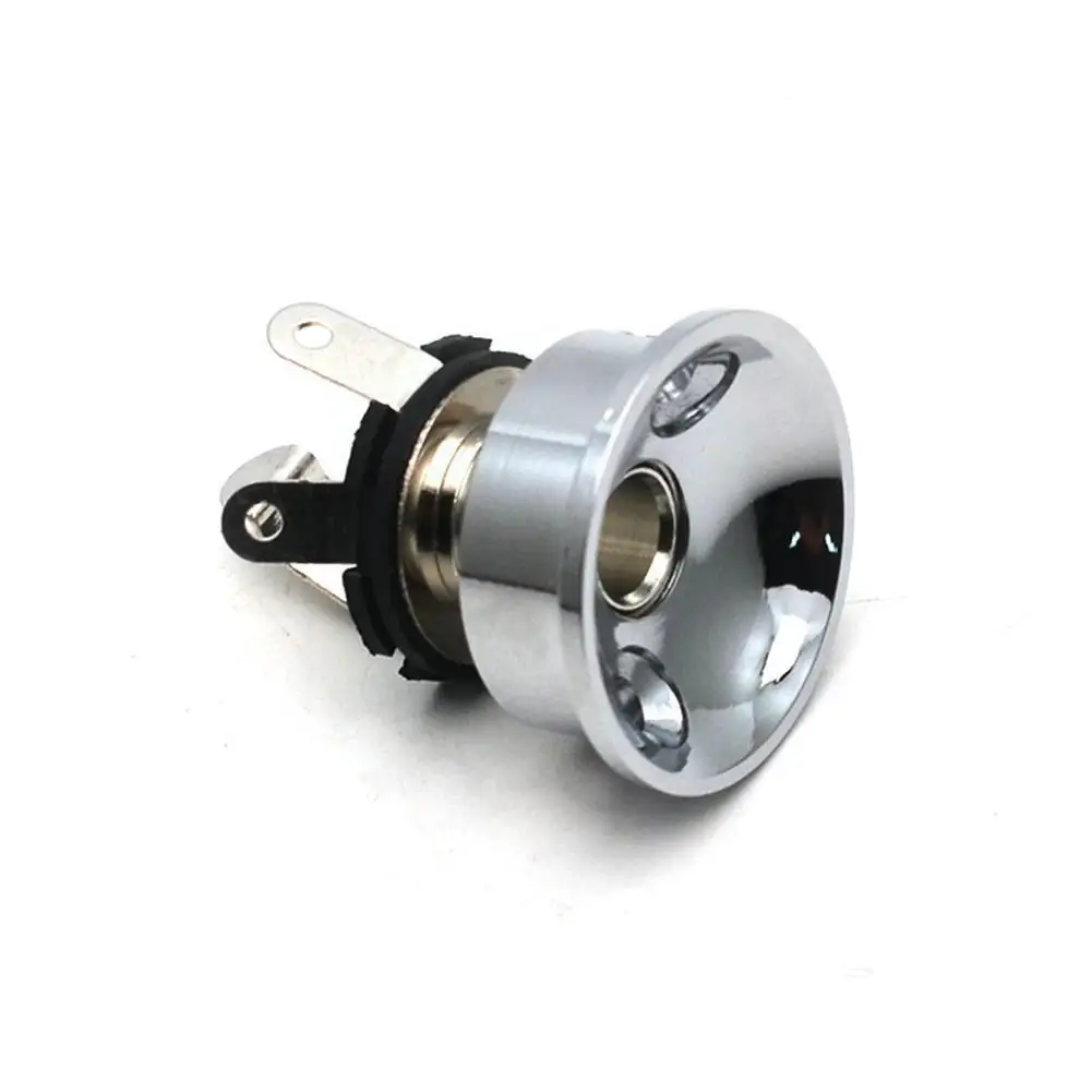 

Джек для электрогитары пластина с гальваническим гнездом с 2 винтами для гитарного гнезда T-l стерео/моно Бас Джек выход K1o0