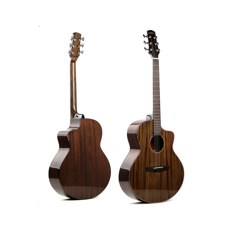 

40 Inch Acoustic Guitar Body Machines 6 String Solid Guitar Rosewood Fingerboard Guitar Playing Dedicated Musical Instruments