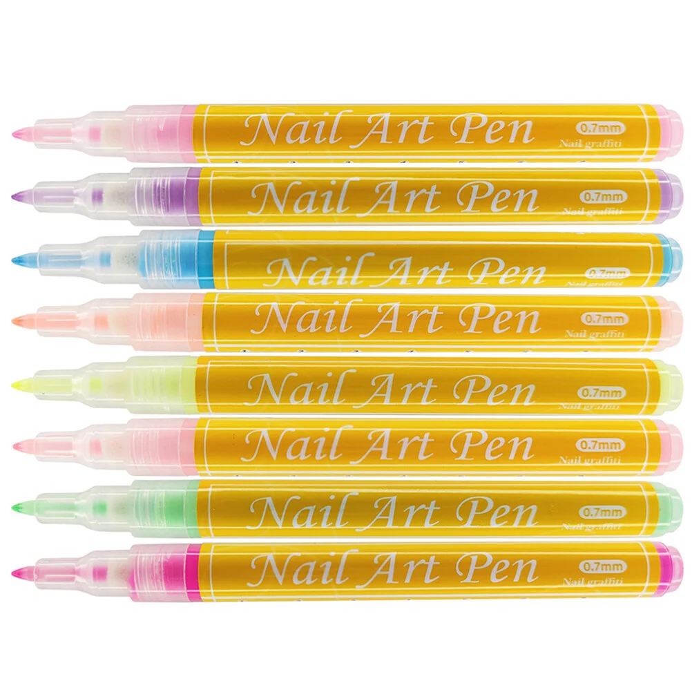 

Pull Pen Nail Markers Pens Graffiti Liner Brushes Manicure Painting Polishing Tools