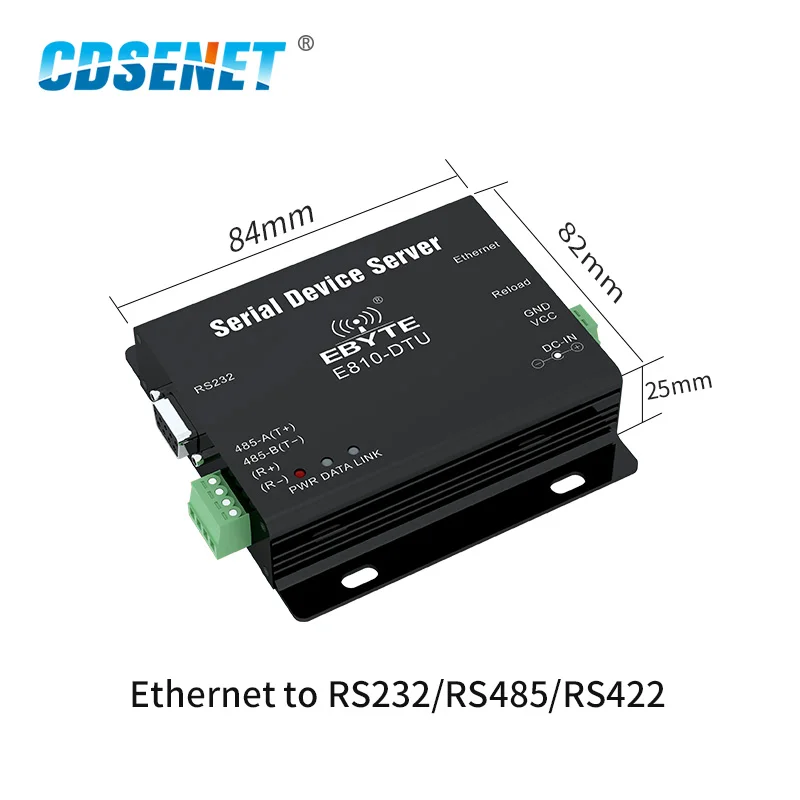 RS232 RS485 RS422 RJ45 Ethernet Serial Port Server CDSENET E810-DTU(1RS1E) TCP UDP Transparent Transmission Modem