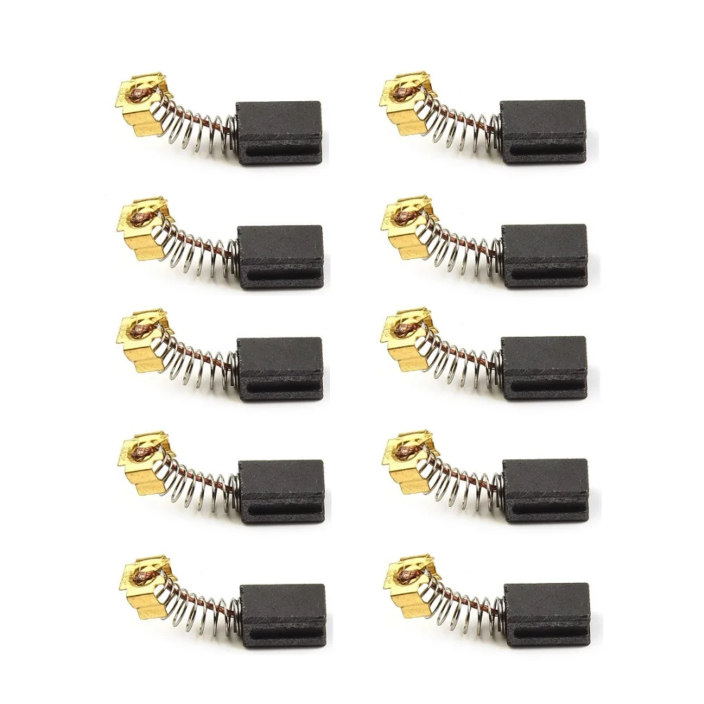 

10pcs Carbon Brushes For CB406 CB407 CB418 CB419 191962-4 HR2432 HR2450 HR2450T Electrical Tools 6*9*12.5m Jig Saw Accessories