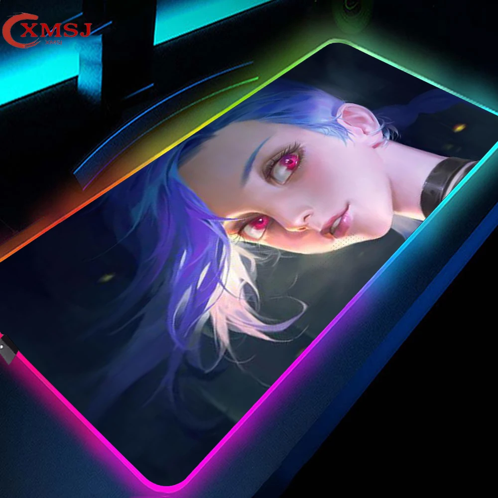 

Jinx Realme Pad Mouse Gamer Computer Xxl Pads for Monthly Mats Rgb Desk Accessories Gaming Mousepad Mause Office Carpet Company
