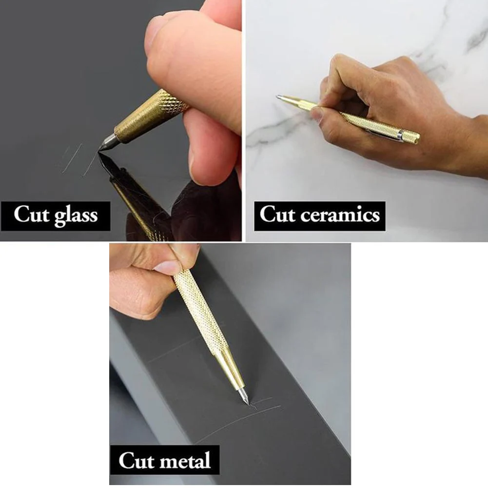 

5Pcs Scriber Pen Tungsten Carbide Tip Marking Engraving Pen 150mm Cutting Pens For Metal Tile Ceramic Woodworking Carving Tools