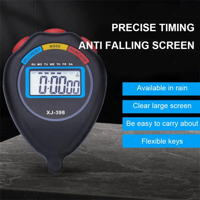 

Stopwatch Timer Track Field Running Timer Student Training Competition Electronic Watch Portable Handheld Waterproof Stopwatch