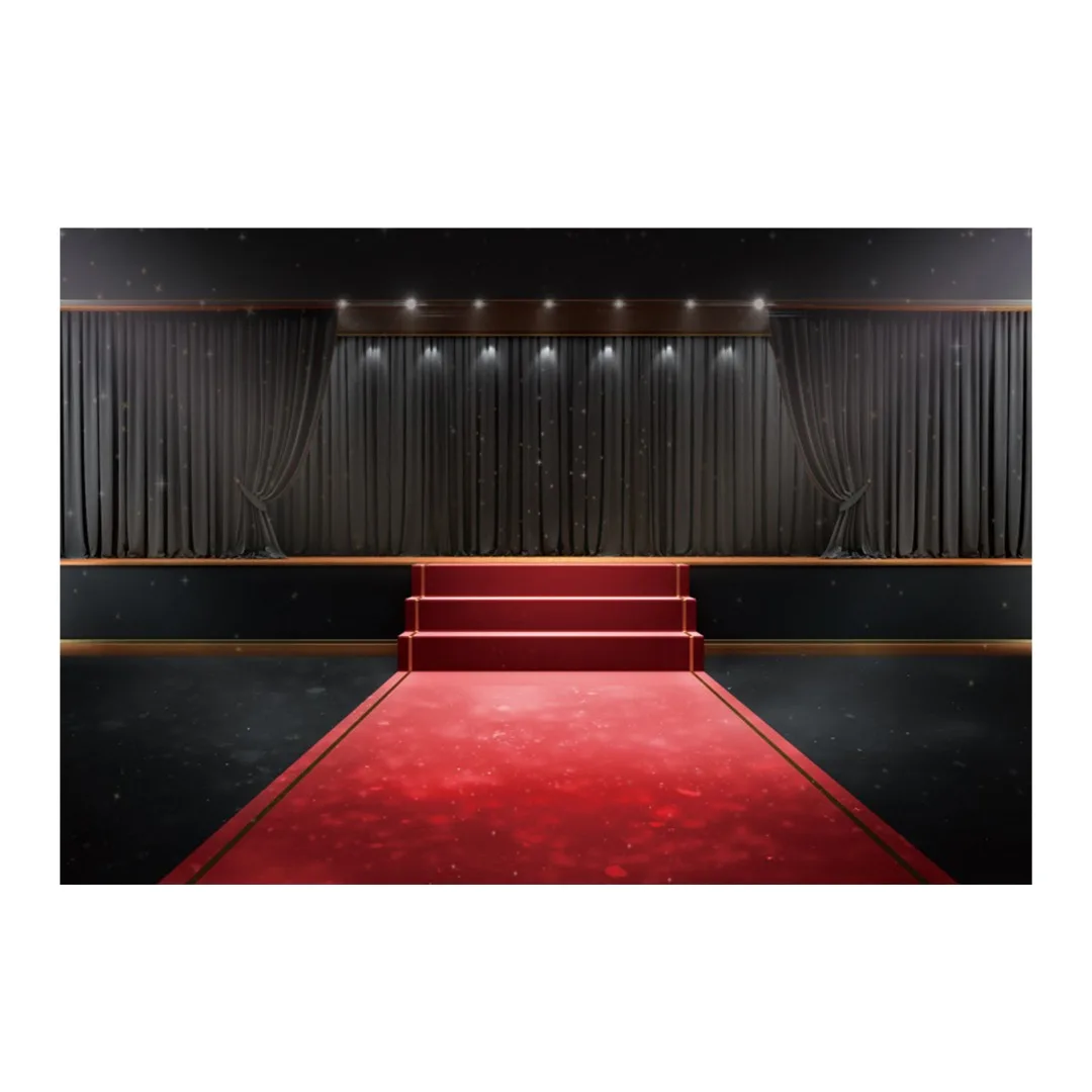

1 шт. 5x3 фута прочный Виниловый фон ткань красный ковер лестница фон для фотосъемки декор для фотографий