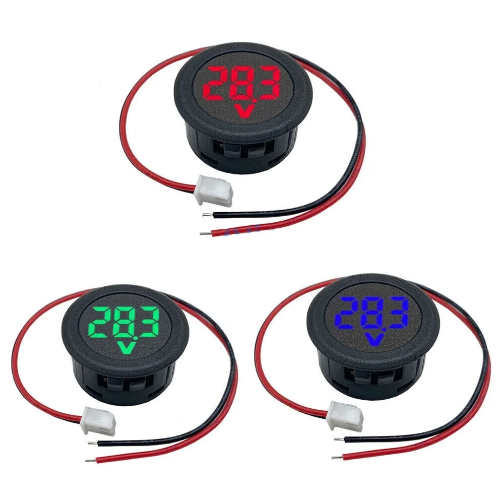 

LED Digital Display Voltmeter DC 4-100V Anti-Reverse Protection